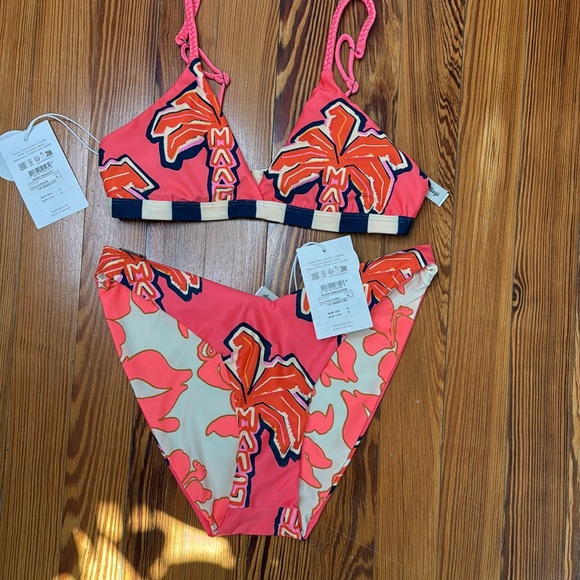 Maaji Racing Palms Bikini Medium NWT - Picture 1 of 14
